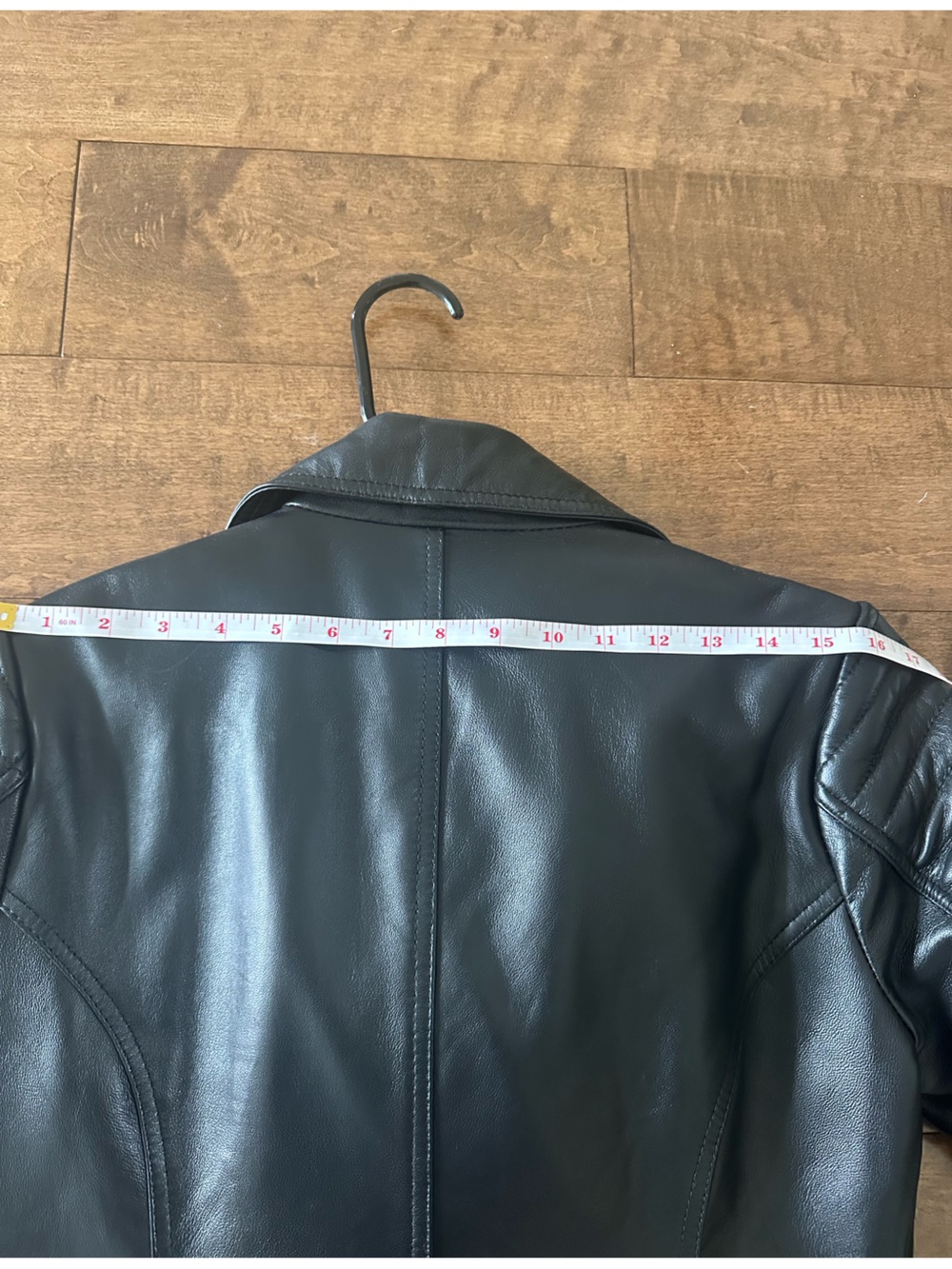 Women's Biker Style Black Leather Jacket - Picture 7 of 7